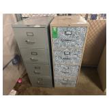 (2) FOUR DRAWER FILE CABINETS
