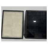 Glass Front Display Cases One Divided