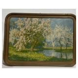 Spring Blossoms Vintage Art Framed Print