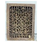 Historic Metal Heat  Vent Cover Ornate