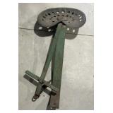 Vintage Metal Tractor Seat Implement With Spring