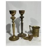 Brass Angel Candle Holders