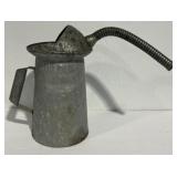 Galvanized Metal Oil Can Flexible Spout 4 Qt