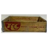 RC Royal Crown Cola Crate Wood Oshkosh