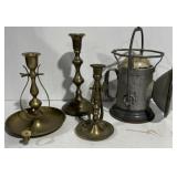 Delta Power Lite Brass Candleholders