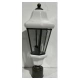 Vintage Porcelain Metal Outdoor Lamp
