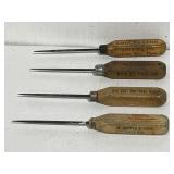 4 Vintage Advertising Ice Picks Worlds Fair 1939