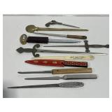 11 Vintage Letter Openers Advertising Lilly