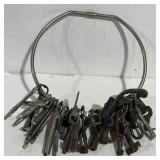 Antiqu Keys & Ring Skeleton & Unique