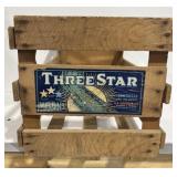 Wood Fruit Crate Melon Three Star