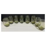 8 Libbey Tempo Avocado Green Tumblers