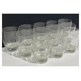 12 1950 Eva Zeisel Whiskey Glasses Thick Bottom