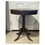 Vintage Four Leg Drum Table Lion Ring Handle