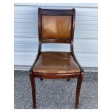 Masculine Desk or Dining Chair Leather-esk Fabric