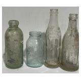 Antique Glass Bottles Blob Top Milwaukee