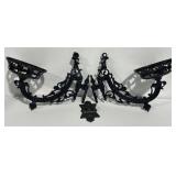 Cast Iron Wall Mount Oil Lamp Holder Sconce