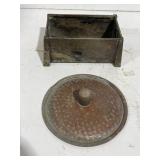 Unique Metal Box Desk Storage Copper Lid