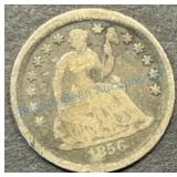 1856 Liberty Seated Half Dime