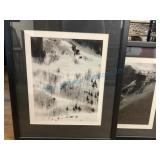 Two Framed Mountain Landscape Photographs