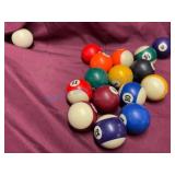 Pool Balls With Cue Ball