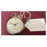 Bulls Eye Pocket Watch With Chain