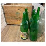 Canada Dry Crate with Glass Bottles
