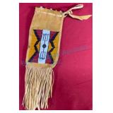 Plains Indian Style Beaded Possible Bag