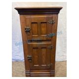 Antique Half-Size White Mountain Oak Icebox