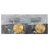 Uncirculated Sacagawea and JFK Dollar Coins