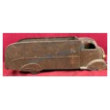 Early Heavy Steel Toy Truck for Restoration