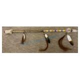 Decorative Beaded Spear, 5-Foot Long