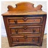 Early American Walnut Bride's Chest