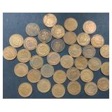36 Indian Head Pennies
