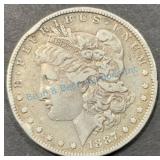 1887 Morgan Silver Dollar