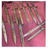 10 Turkish Mauser Bayonets