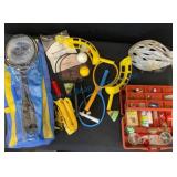 Yard Games, Schwinn Helmet, and Tacklebox