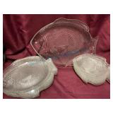 Glass Fish-Shaped Dinnerware Set