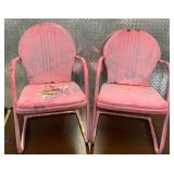 Pink Metal Patio Chairs