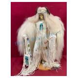 19-Inch Buffalo Woman Cucina with Beadwork
