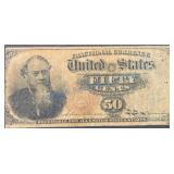 1870s Fractional Currency 50 Cent Note, 4th Issue