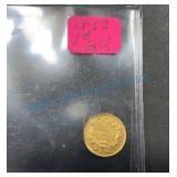 1862 One Dollar Gold Piece
