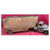 Early Pressed Steel Toy Truck for Restoration