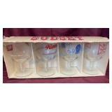 Four Classic Beer Goblets in Box