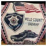 Weld County Sheriff Throw Blanket