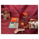 Vintage Camera Collection with Accessories