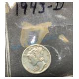 1943-D Mercury Dime in Protective Case