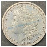 1884 Morgan Silver Dollar