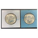 1964 Kennedy Half Dollars in Coin Holders