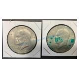 Bicentennial Eisenhower Dollars Pair