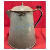 Early Gray Granite Ware Coffee Pot